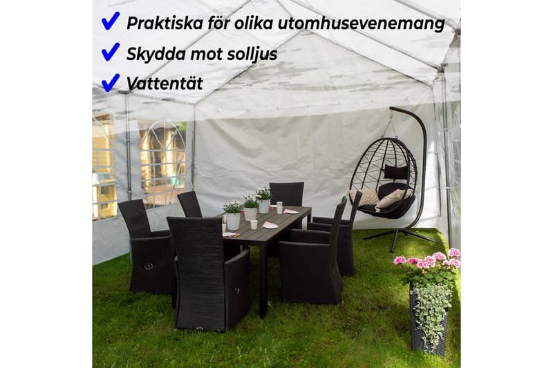 Lykke Partytelt Premium 6x12 m - Grön - Husholdning - Rengjøring & klespleie - Støvsuger
