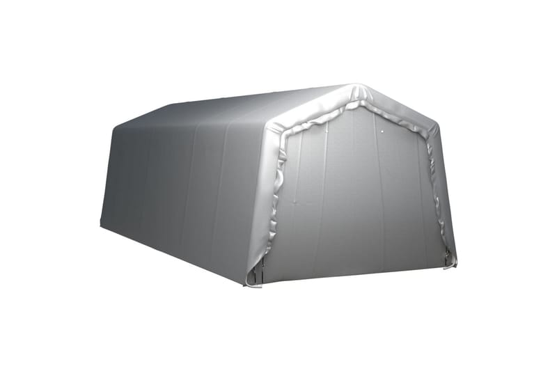 Oppbevaringstelt 300x750 cm stål grå - Grå - Hage - Utemiljø - Utendørsoppbevaring - Hagetelt & oppbevaringstelt