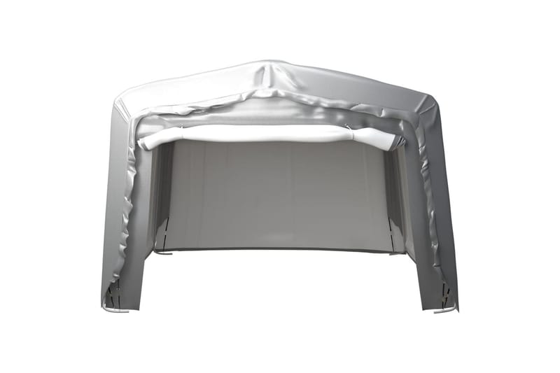 Oppbevaringstelt 370x370 cm stål grå - Grå - Hage - Utemiljø - Utendørsoppbevaring - Hagetelt & oppbevaringstelt