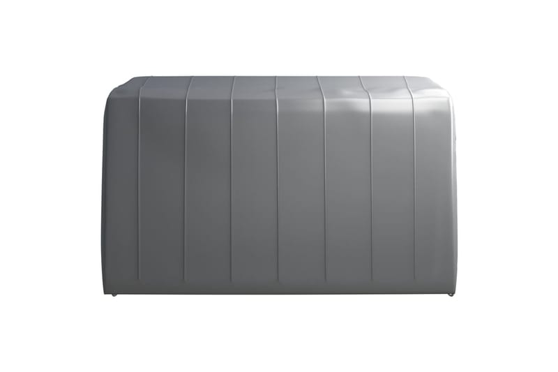 Oppbevaringstelt 370x370 cm stål grå - Grå - Hage - Utemiljø - Utendørsoppbevaring - Hagetelt & oppbevaringstelt