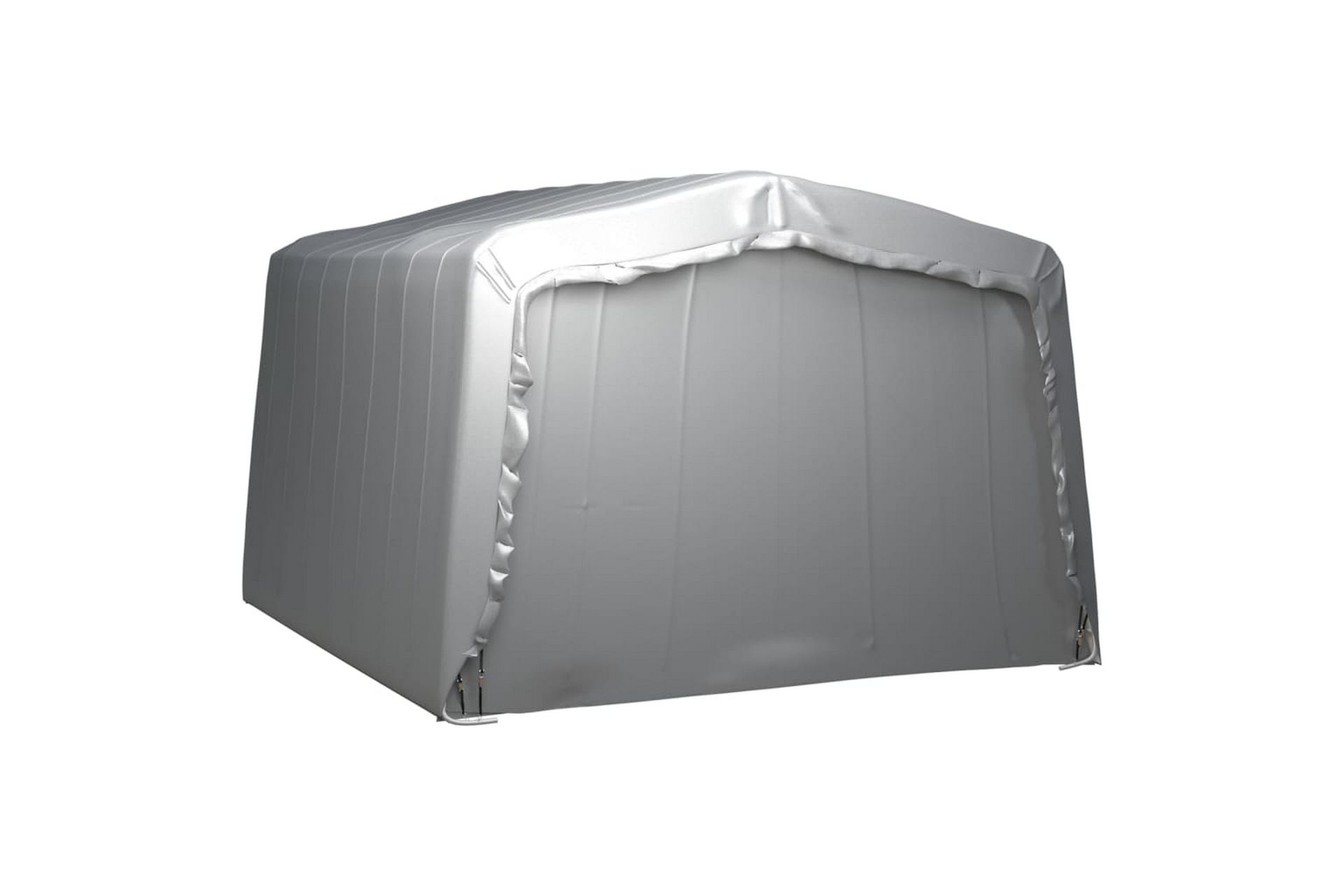 Oppbevaringstelt 370x370 cm stål grå - Grå - Hage - Utemiljø - Utendørsoppbevaring - Hagetelt & oppbevaringstelt