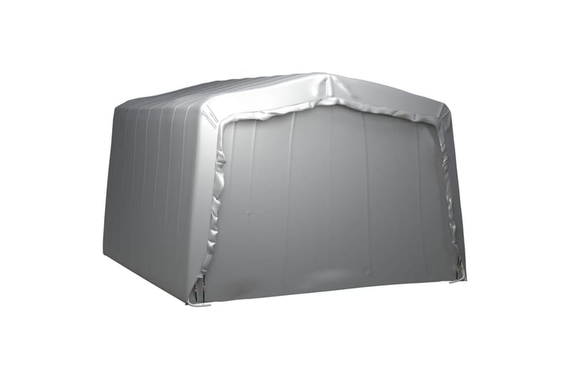 Oppbevaringstelt 370x370 cm stål grå - Grå - Hage - Utemiljø - Utendørsoppbevaring - Hagetelt & oppbevaringstelt
