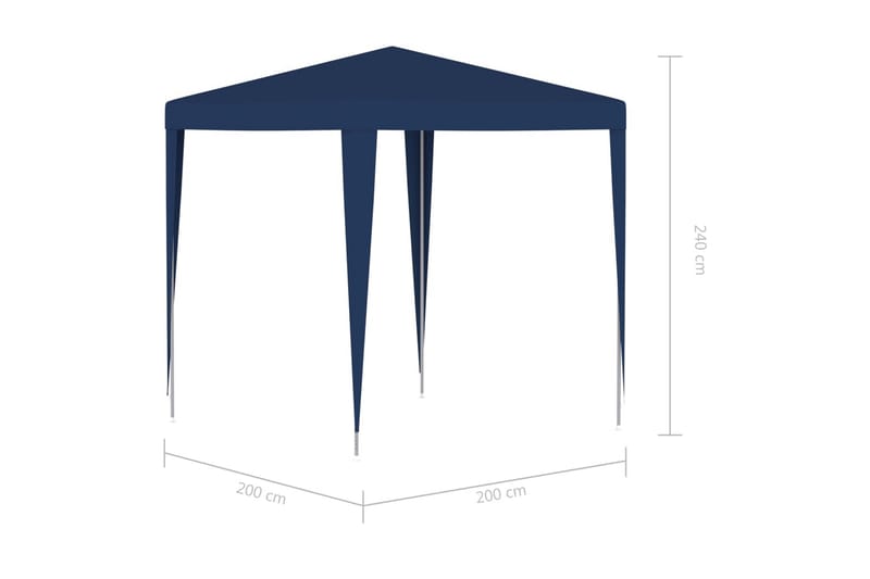 Partytelt 2x2 m blå - Blå - Partytelt - Hagetelt & oppbevaringstelt