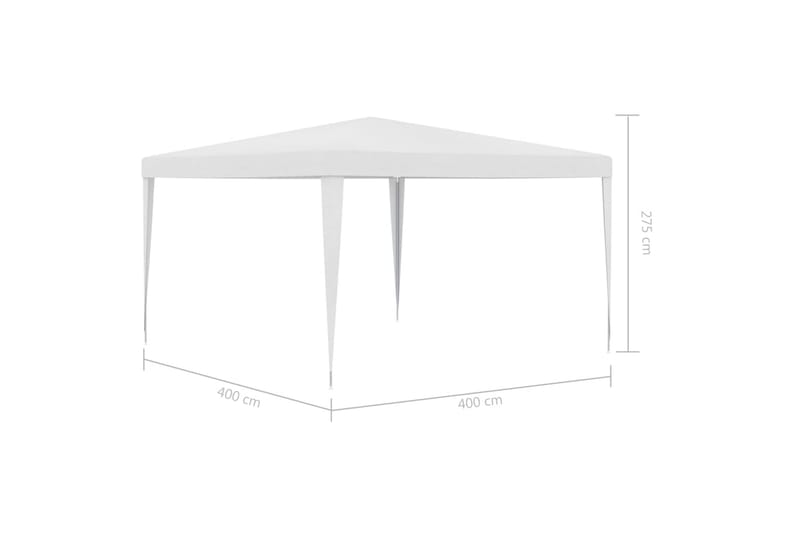 Partytelt 4x4 m hvit - Hvit - Partytelt - Hagetelt & oppbevaringstelt