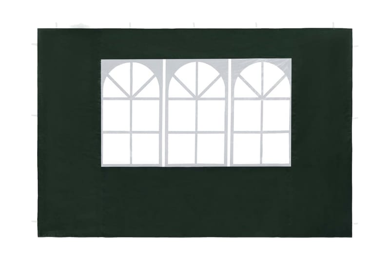 Partytelt sidevegg 2 stk med vindu PE grønn - Partytelt - Hagetelt & oppbevaringstelt