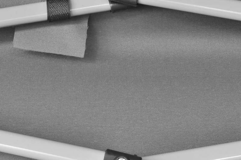 Popup partytelt sammenleggbart sekskantet grå 3,6x3,1 m - Partytelt - Hagetelt & oppbevaringstelt