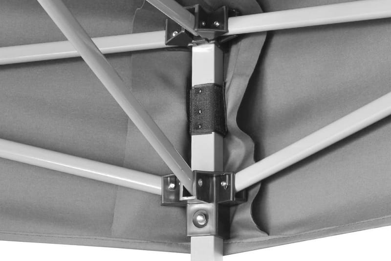 Popup partytelt sammenleggbart sekskantet grå 3,6x3,1 m - Partytelt - Hagetelt & oppbevaringstelt