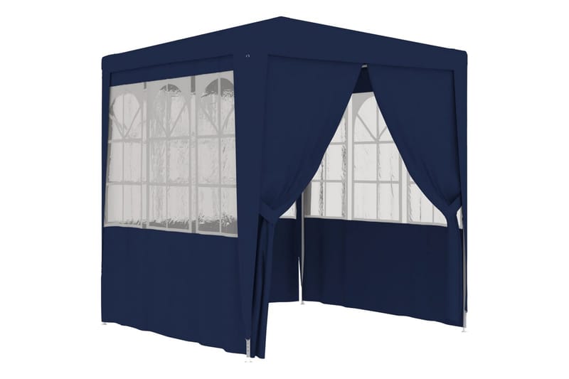 Profesjonelt festtelt med sidevegger 2x2 m blå 90 g/m² - Blå - Partytelt - Hagetelt & oppbevaringstelt