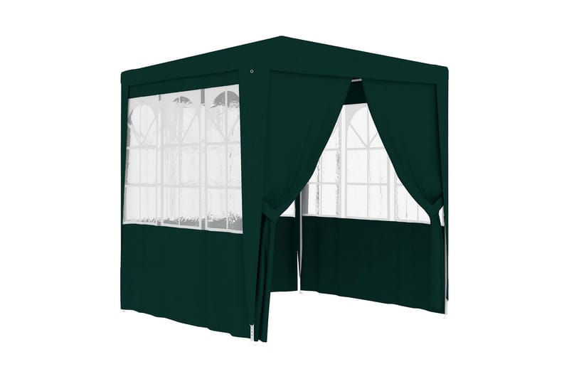 Profesjonelt festtelt med sidevegger 2x2 m grønn 90 g/m² - Grønn - Partytelt - Hagetelt & oppbevaringstelt