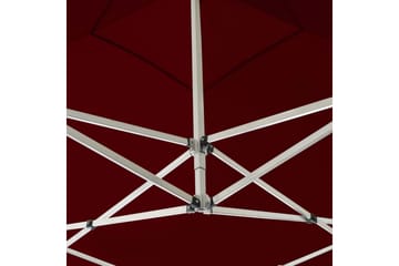 Profesjonelt foldbart festtelt aluminium 2x2 m burgunder - Hage - Utemiljø - Utendørsoppbevaring - Hagetelt & oppbevaringstelt - Partytelt