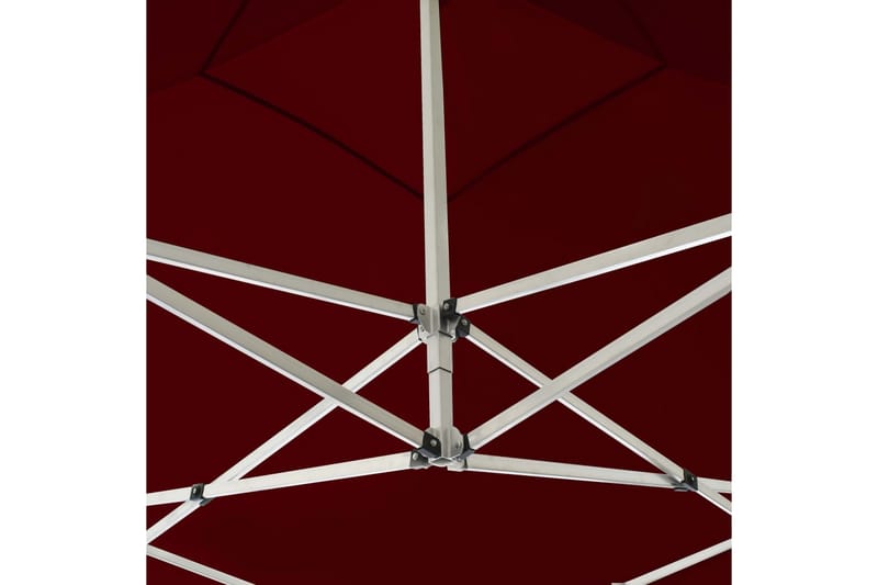 Profesjonelt foldbart festtelt aluminium 2x2 m burgunder - Partytelt - Hagetelt & oppbevaringstelt
