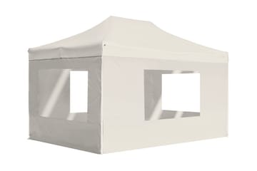 Profesjonelt foldbart festtelt m. vegger aluminium 4,5x3m - Hage - Utemiljø - Utendørsoppbevaring - Hagetelt & oppbevaringstelt - Partytelt