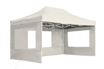 Profesjonelt foldbart festtelt m. vegger aluminium 4,5x3m - Hage - Utemiljø - Utendørsoppbevaring - Hagetelt & oppbevaringstelt - Partytelt