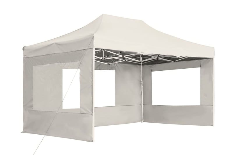 Profesjonelt foldbart festtelt m. vegger aluminium 4,5x3m - Hage - Utemiljø - Utendørsoppbevaring - Hagetelt & oppbevaringstelt - Partytelt