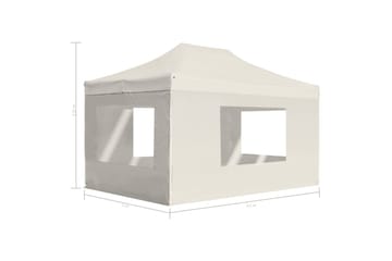 Profesjonelt foldbart festtelt m. vegger aluminium 4,5x3m - Hage - Utemiljø - Utendørsoppbevaring - Hagetelt & oppbevaringstelt - Partytelt