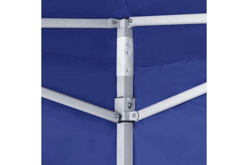 Profesjonelt sammenleggbart festtelt 2 vegger 2x2m stål blå - Partytelt - Hagetelt & oppbevaringstelt