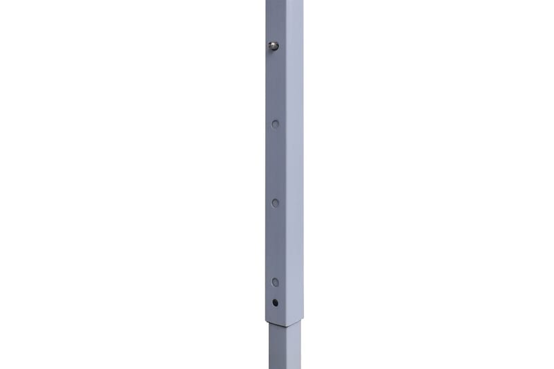 Profesjonelt sammenleggbart festtelt 2x2 m stål antrasitt - Partytelt - Hagetelt & oppbevaringstelt