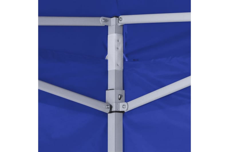 Profesjonelt sammenleggbart festtelt 4 vegger 2x2m stål blå - Partytelt - Hagetelt & oppbevaringstelt