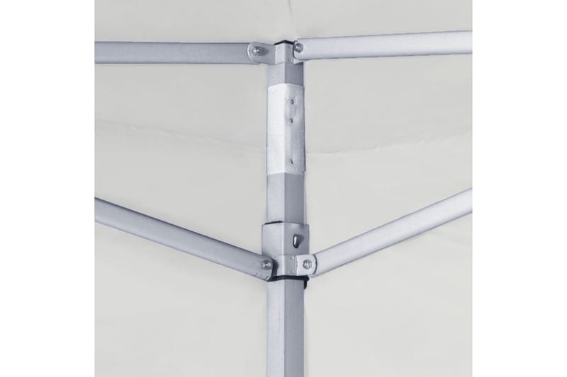 Sammenleggbart festtelt 2 sidevegger 2x2m stål hvit - Partytelt - Hagetelt & oppbevaringstelt