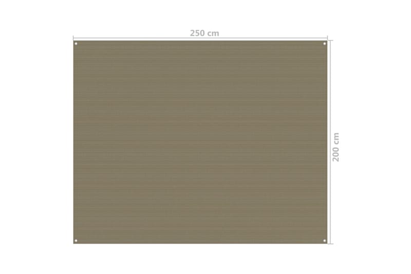 Teltteppe 250x200 cm gråbrun - Taupe - Hagetelt & oppbevaringstelt