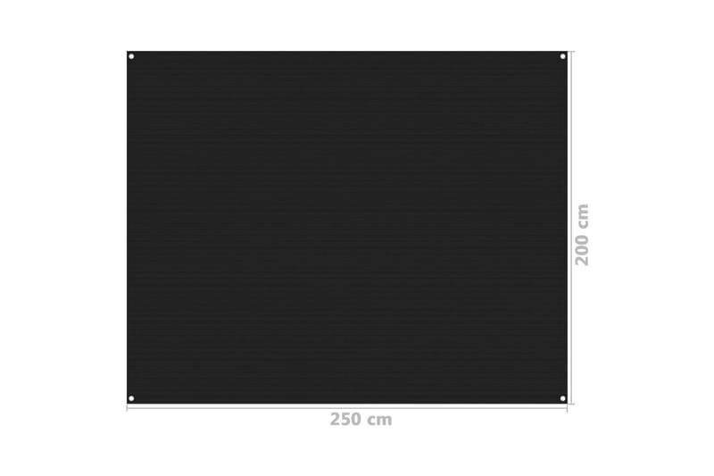 Teltteppe 250x200 cm svart - Hage - Utemiljø - Utendørsoppbevaring - Hagetelt & oppbevaringstelt