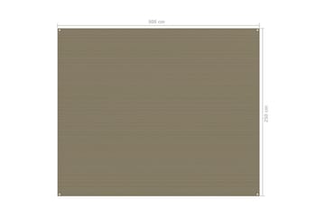 Teltteppe 250x300 cm gråbrun - Taupe - Hage - Utemiljø - Utendørsoppbevaring - Hagetelt & oppbevaringstelt