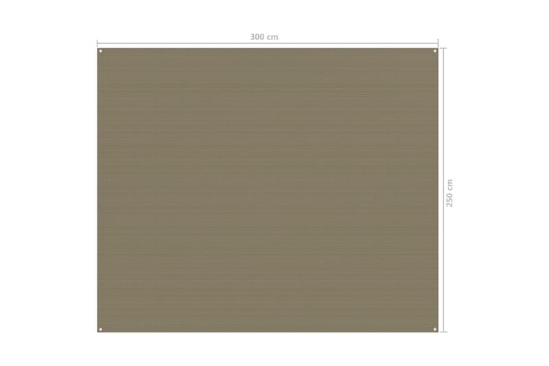 Teltteppe 250x300 cm gråbrun - Taupe - Hagetelt & oppbevaringstelt