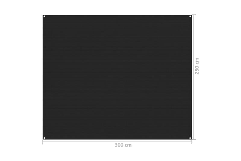 Teltteppe 250x300 cm svart - Hage - Utemiljø - Utendørsoppbevaring - Hagetelt & oppbevaringstelt