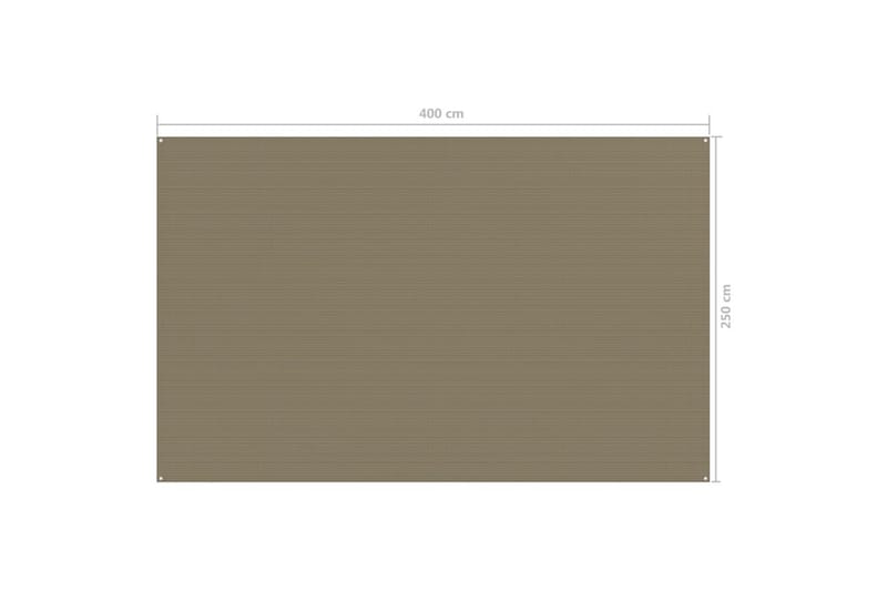 Teltteppe 250x400 cm gråbrun - Taupe - Hage - Utemiljø - Utendørsoppbevaring - Hagetelt & oppbevaringstelt