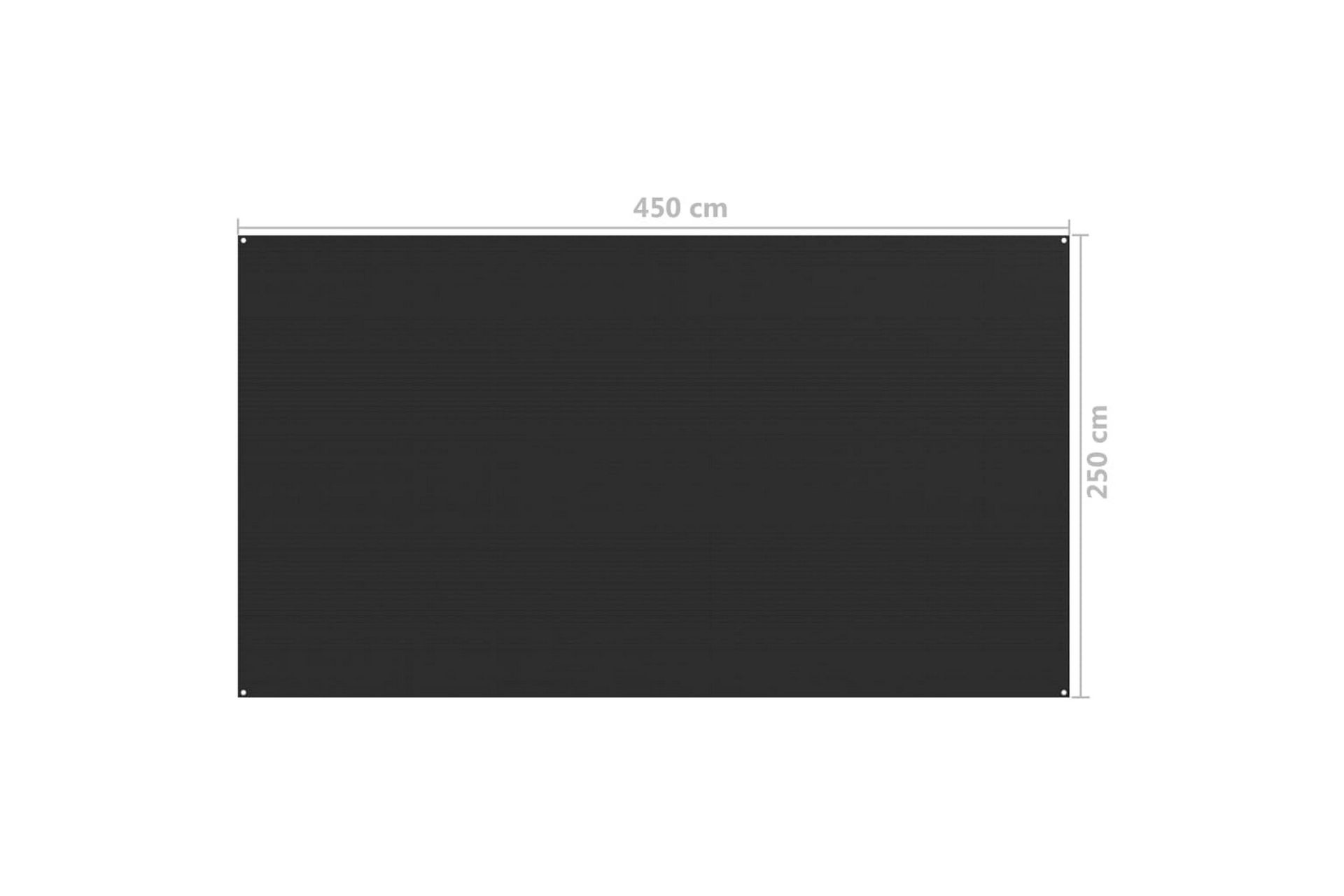 Teltteppe 250x450 cm antrasitt - Antrasittgrå - Hage - Utemiljø - Utendørsoppbevaring - Hagetelt & oppbevaringstelt