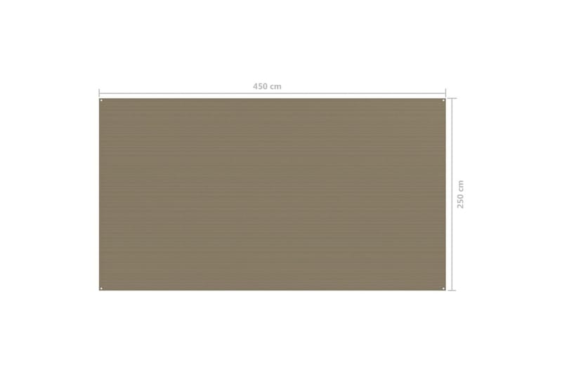 Teltteppe 250x450 cm gråbrun - Taupe - Hage - Utemiljø - Utendørsoppbevaring - Hagetelt & oppbevaringstelt