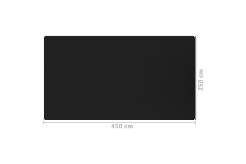 Teltteppe 250x450 cm svart - Hage - Utemiljø - Utendørsoppbevaring - Hagetelt & oppbevaringstelt
