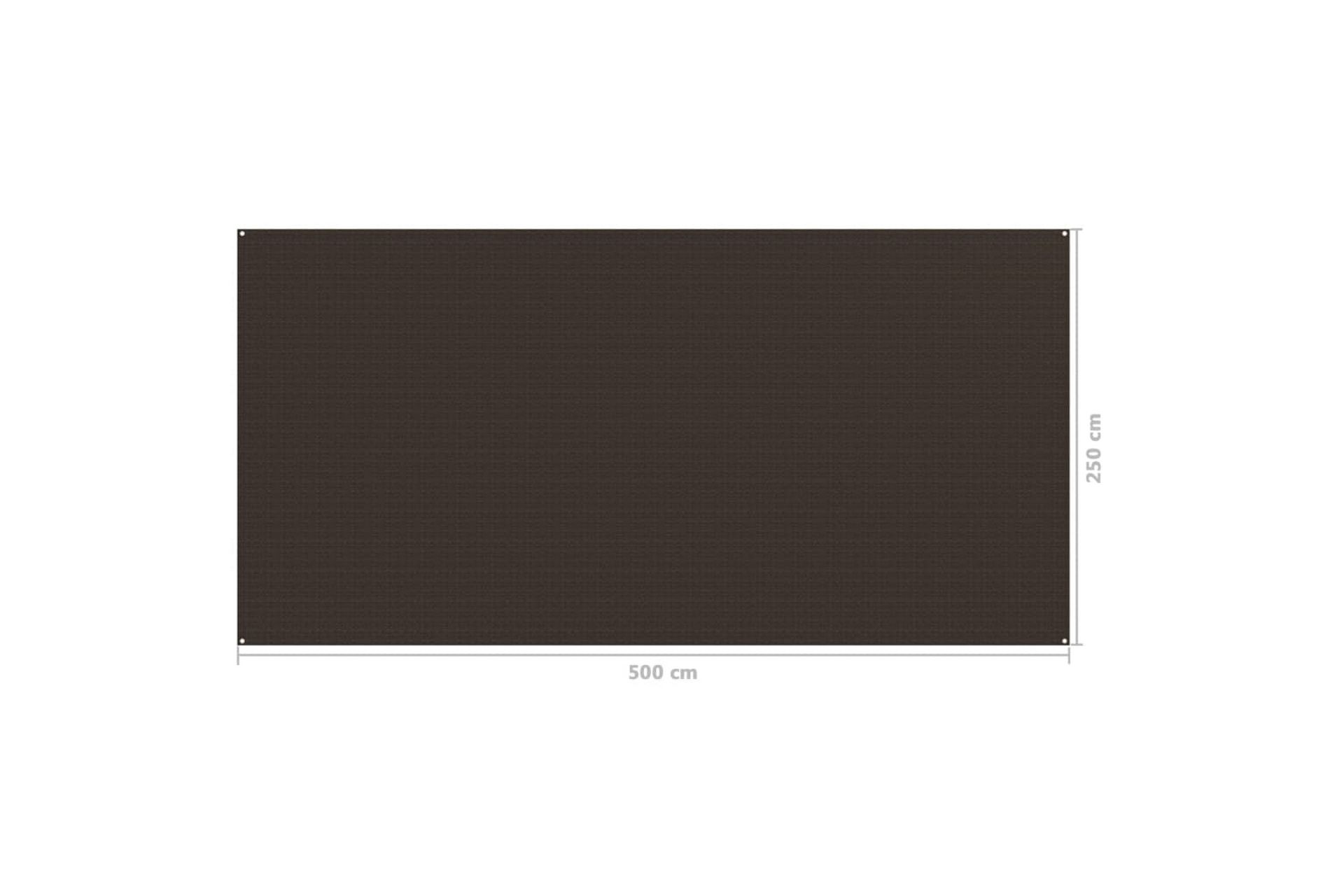 Teltteppe 250x500 cm brun - Hage - Utemiljø - Utendørsoppbevaring - Hagetelt & oppbevaringstelt