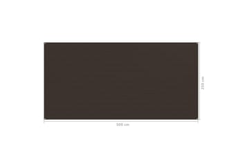 Teltteppe 250x500 cm brun - Hage - Utemiljø - Utendørsoppbevaring - Hagetelt & oppbevaringstelt