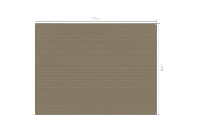 Teltteppe 300x400 cm gråbrun - Taupe - Hage - Utemiljø - Utendørsoppbevaring - Hagetelt & oppbevaringstelt