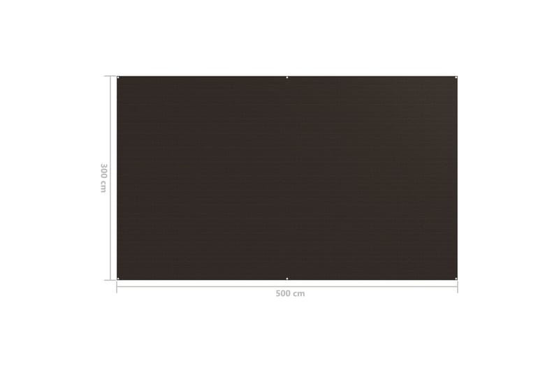 Teltteppe 300x500 cm brun - Brun - Hage - Utemiljø - Utendørsoppbevaring - Hagetelt & oppbevaringstelt
