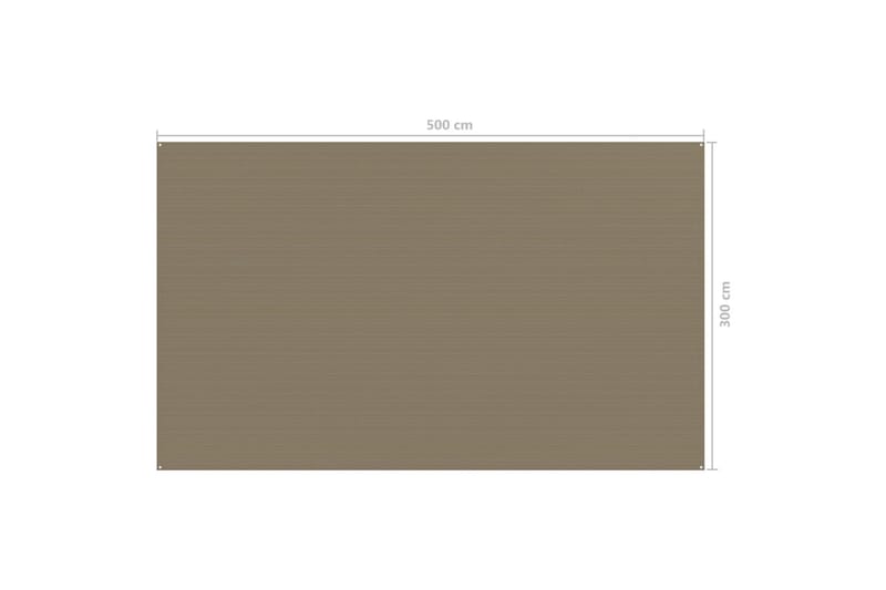 Teltteppe 300x500 cm gråbrun - Taupe - Hage - Utemiljø - Utendørsoppbevaring - Hagetelt & oppbevaringstelt