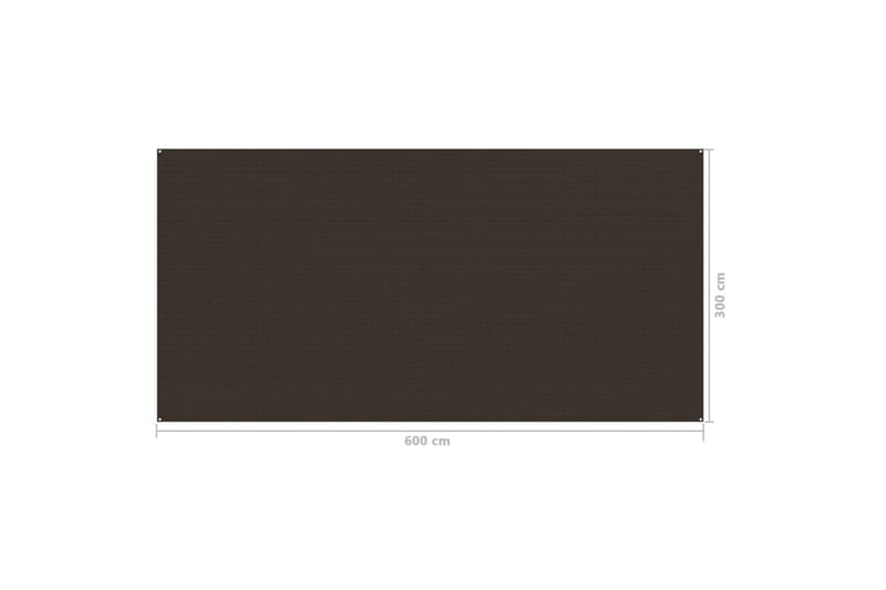 Teltteppe 300x600 cm brun - Hage - Utemiljø - Utendørsoppbevaring - Hagetelt & oppbevaringstelt