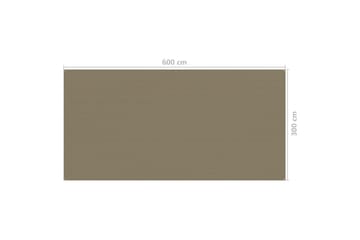 Teltteppe 300x600 cm gråbrun - Taupe - Hage - Utemiljø - Utendørsoppbevaring - Hagetelt & oppbevaringstelt