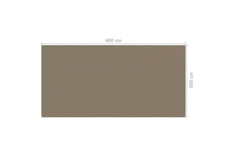Teltteppe 300x600 cm gråbrun - Taupe - Hage - Utemiljø - Utendørsoppbevaring - Hagetelt & oppbevaringstelt