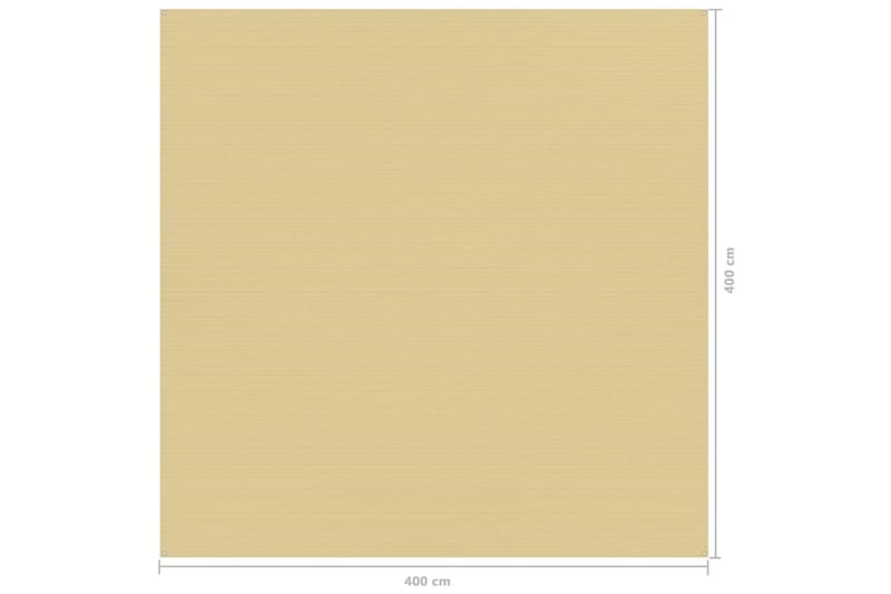Teltteppe 400x400 cm beige - Hage - Utemiljø - Utendørsoppbevaring - Hagetelt & oppbevaringstelt