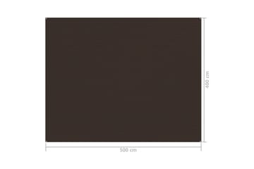 Teltteppe 400x500 cm brun - Hage - Utemiljø - Utendørsoppbevaring - Hagetelt & oppbevaringstelt