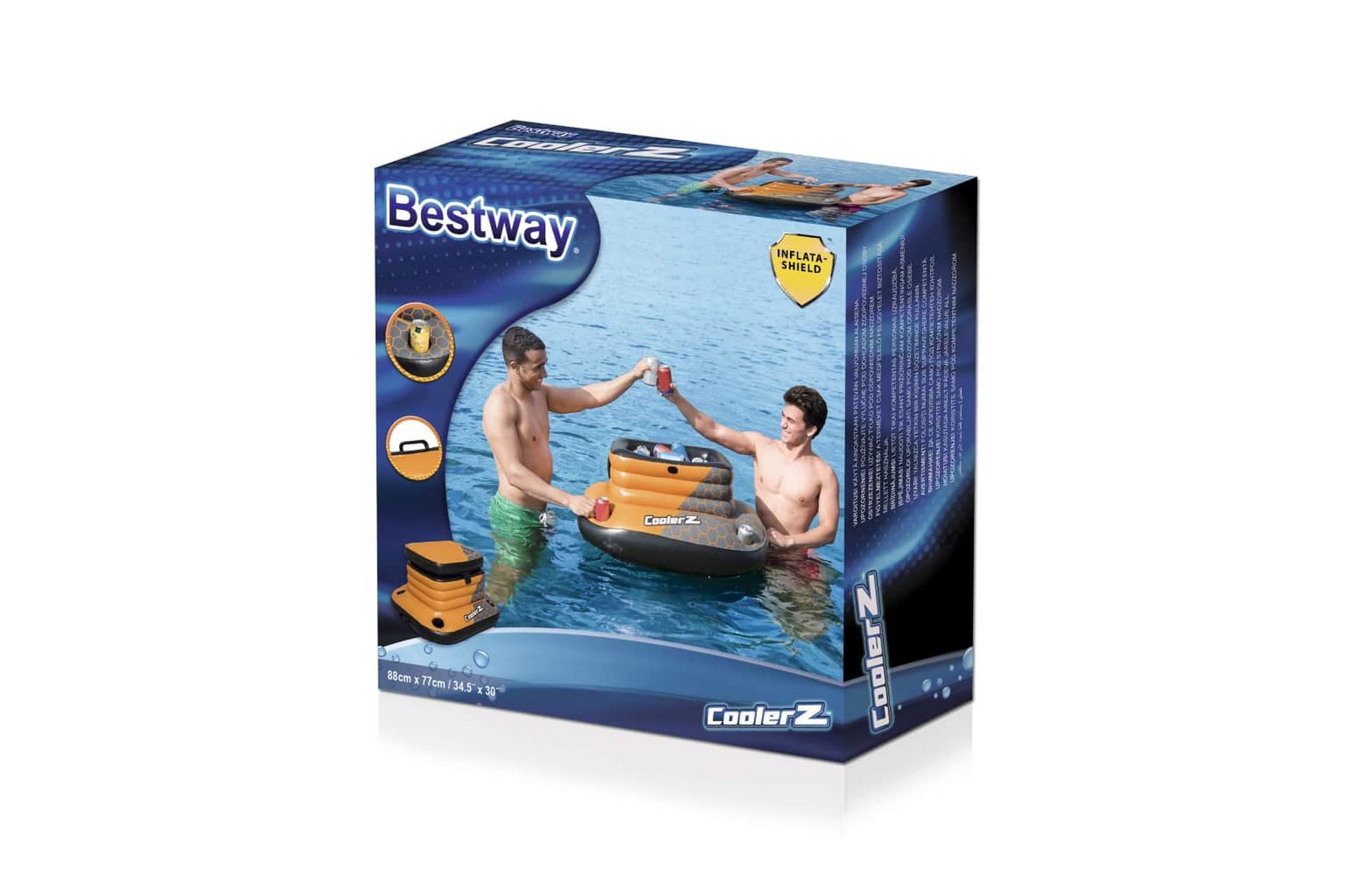 Bestway Oppblåsbar kjølebag CoolerZ Glacial Sport - Oransj - Hage - Utendørsbad - Bassengtilbehør - Øvrig Bassengtilbehør
