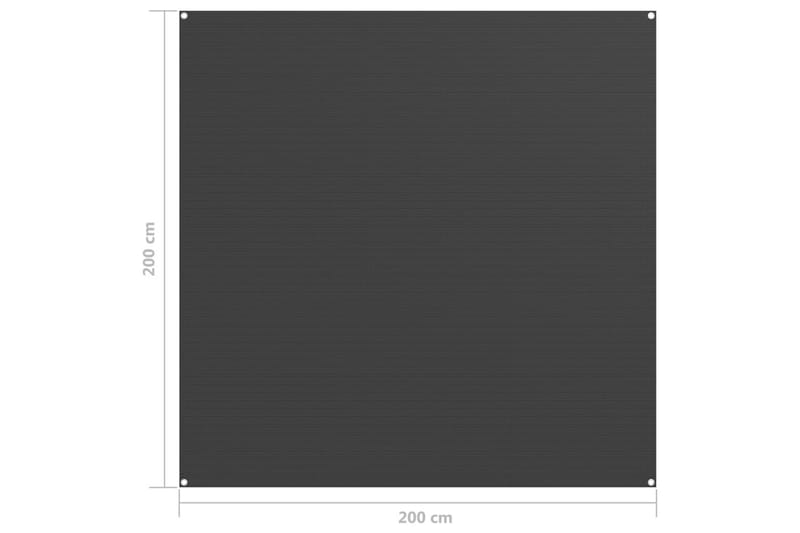 Teltteppe 200x200 cm antrasitt - Hage - Utemiljø - Utendørsoppbevaring - Hagetelt & oppbevaringstelt