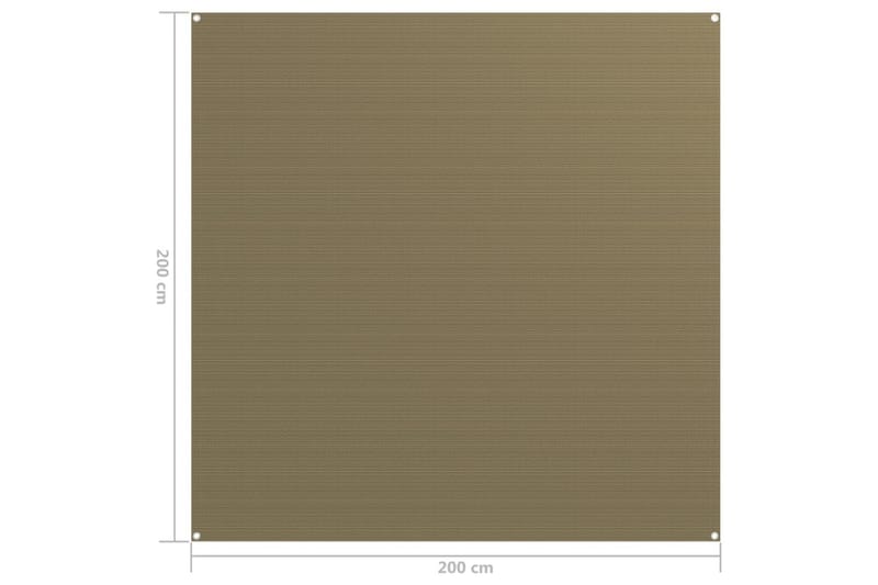 Teltteppe 200x200 cm gråbrun - Taupe - Hage - Utemiljø - Utendørsoppbevaring - Hagetelt & oppbevaringstelt
