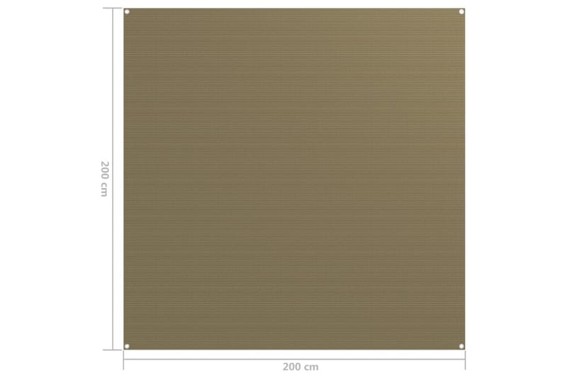 Teltteppe 200x200 cm gråbrun - Taupe - Hagetelt & oppbevaringstelt