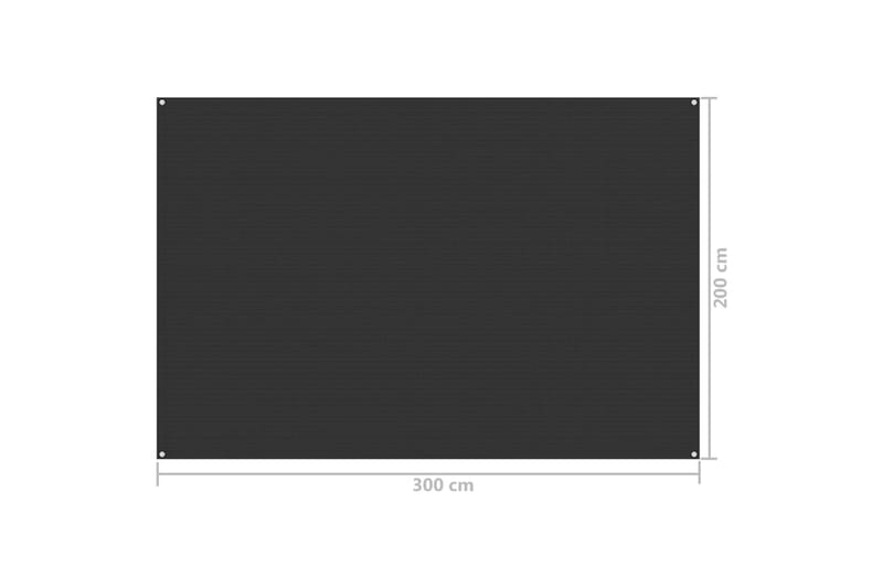 Teltteppe 200x300 cm antrasitt - Hage - Utemiljø - Utendørsoppbevaring - Hagetelt & oppbevaringstelt