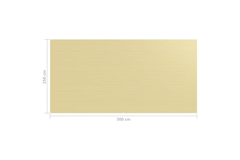 Teltteppe 250x500 cm beige - Hagetelt & oppbevaringstelt