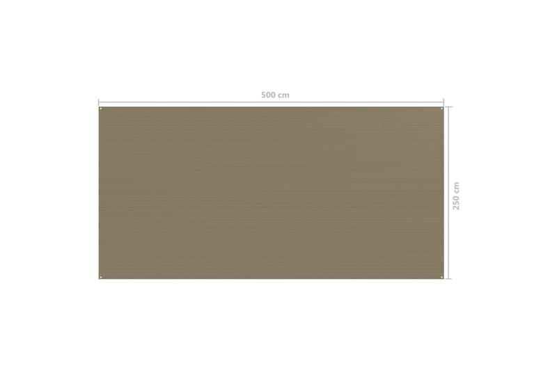 Teltteppe 250x500 cm gråbrun - Taupe - Hagetelt & oppbevaringstelt