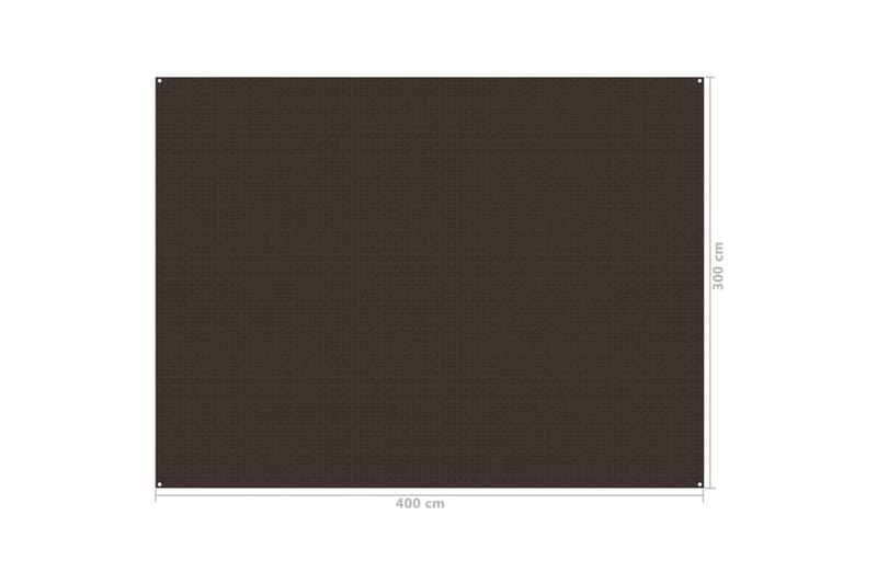 Teltteppe 300x400 cm brun - Hage - Utemiljø - Utendørsoppbevaring - Hagetelt & oppbevaringstelt